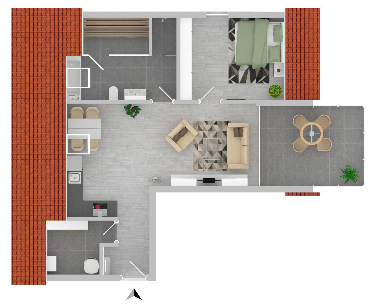 Ferienwohnung Kellenhusen Grundriss
